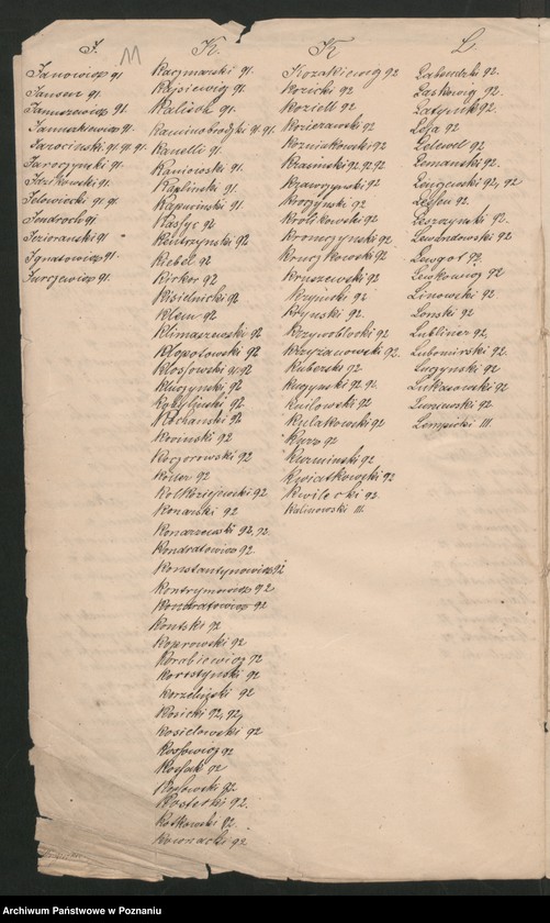 Obraz 14 z jednostki "A. betr. verschiedene Nachrichten und Verzeichnisse über polnische Emigranten"