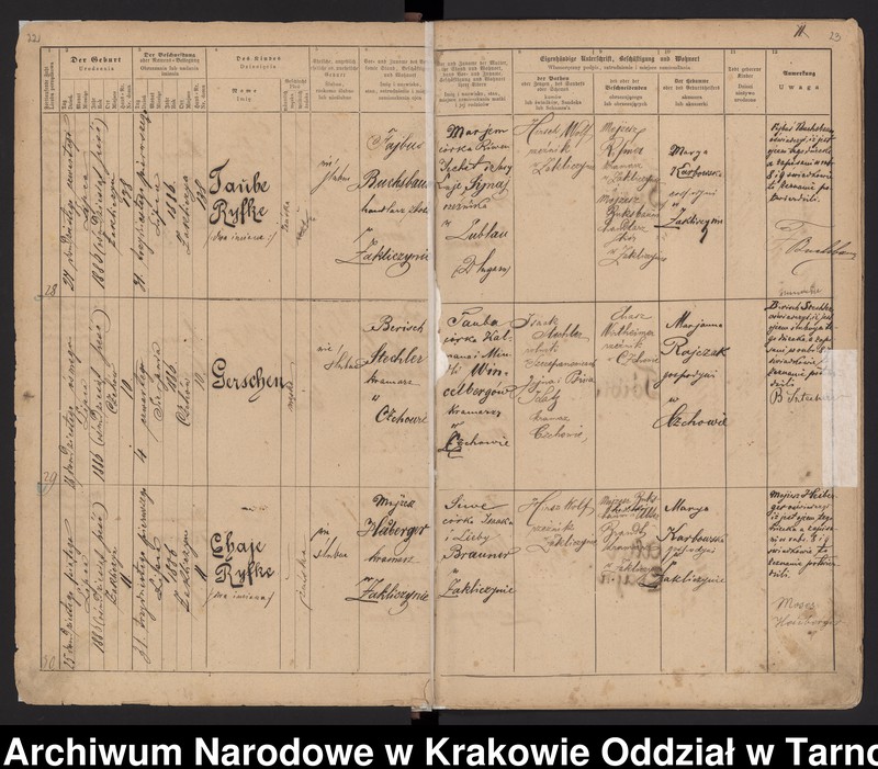 Obraz 15 z jednostki "Księga urodzeń"