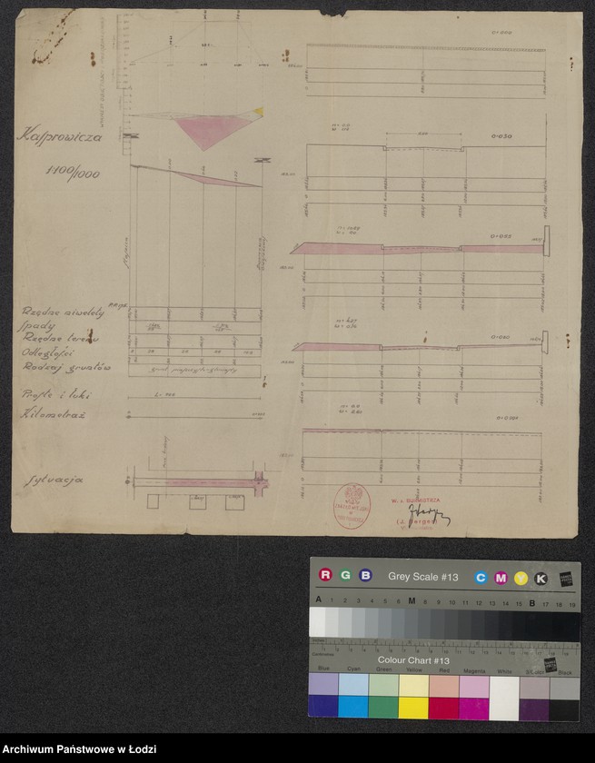 Obraz 1 z jednostki "Ruda Pabianicka ulica Kasprowicza profile poprzeczne"