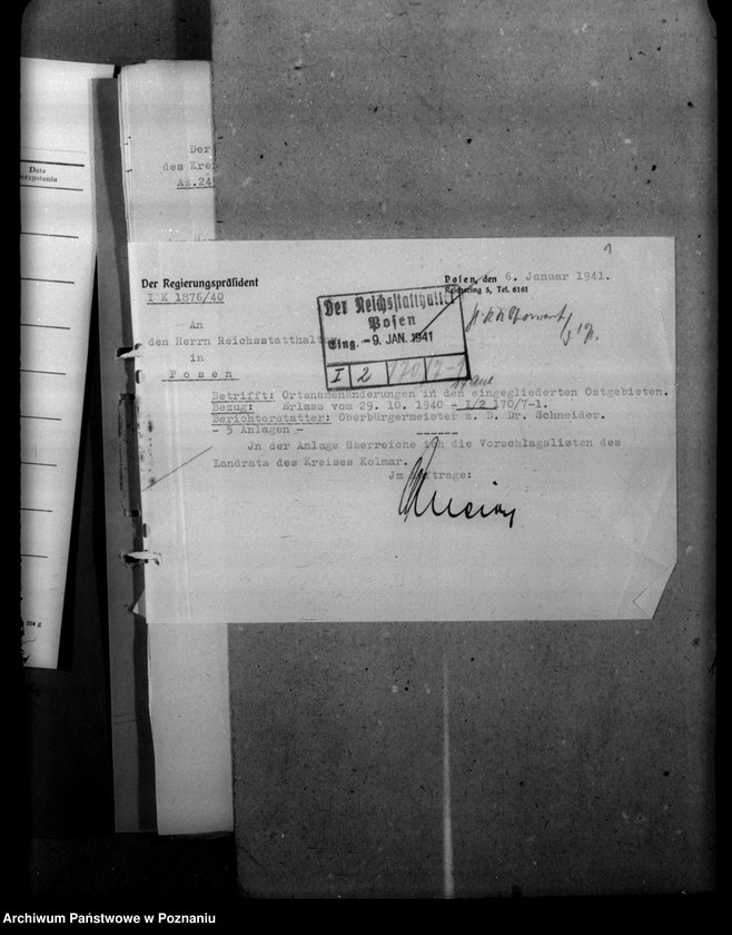 Obraz 5 z jednostki "Ortsnamenänderung Kreis Kolmar - Chodzież"