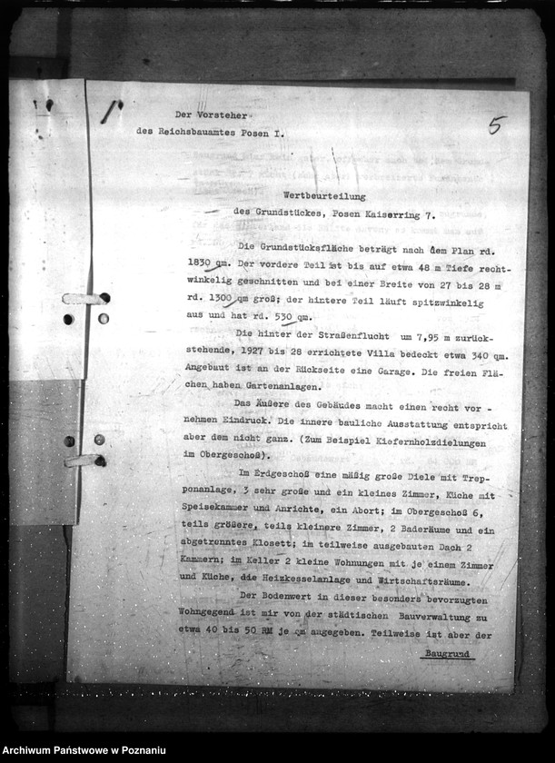 Obraz 9 z jednostki "Dienstwohnung des Polizeipräsidenten (Poznań)"