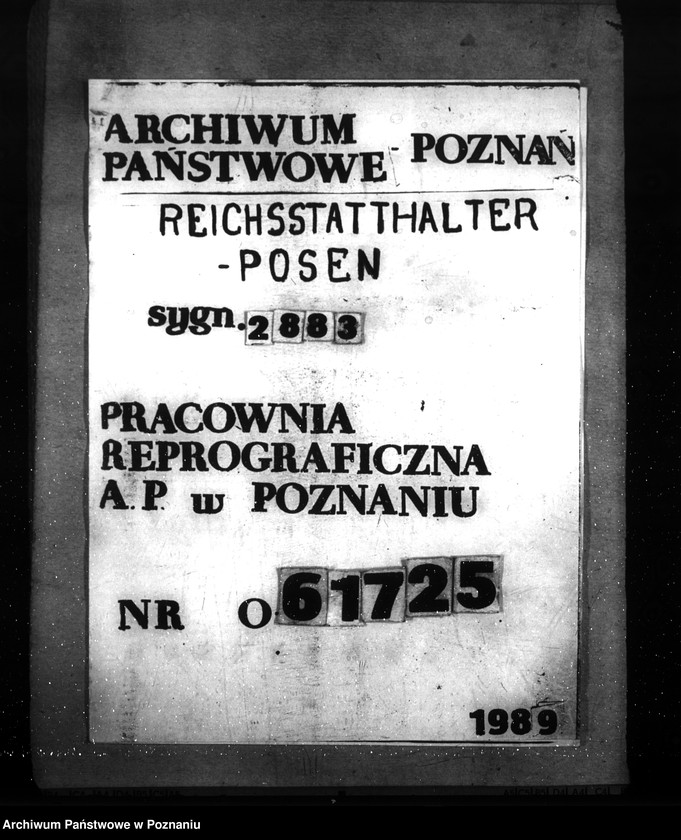 Obraz 1 z jednostki "Wohnungsfürsorge für Polizeiangehörige im Warthegau. Neubau: a) Erlasse, b) Schriftwechsel"