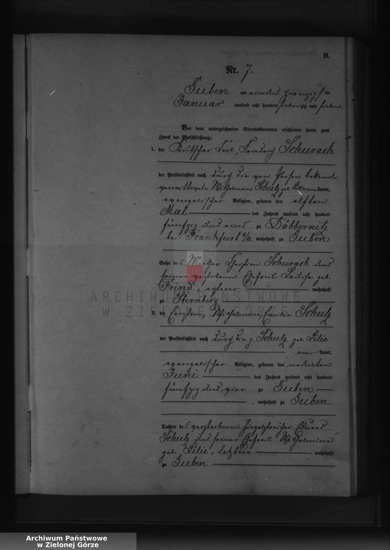 Obraz 16 z jednostki "Heirats-Neben-Register, No 1 bis 192"