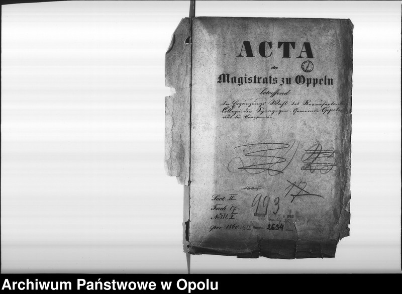 Obraz 4 z jednostki "Acta des Magistrats zu Oppeln betreffend die Ergänzungs-Wahl des Repräsentanten Collegii der Synagogen-Gemeinde Oppeln und des Vorstandes"