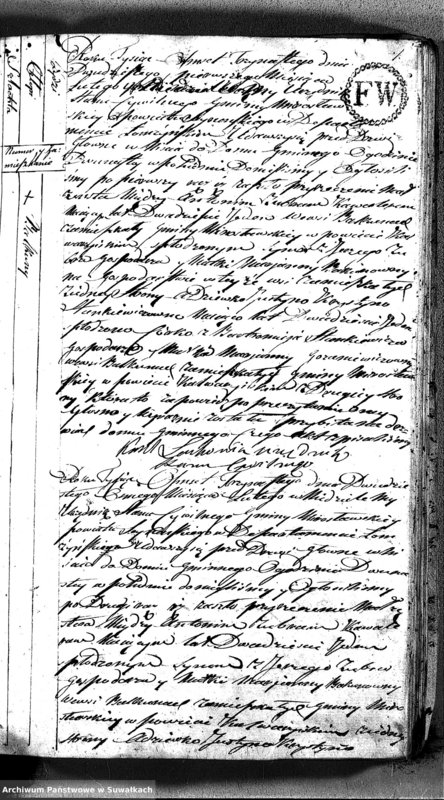 image.from.unit.number "Akta Zaślubionych w Roku 1813 od dnia 1 Junuary aż do dnia 31 Grudnia w Gminie Mirosławskiey"