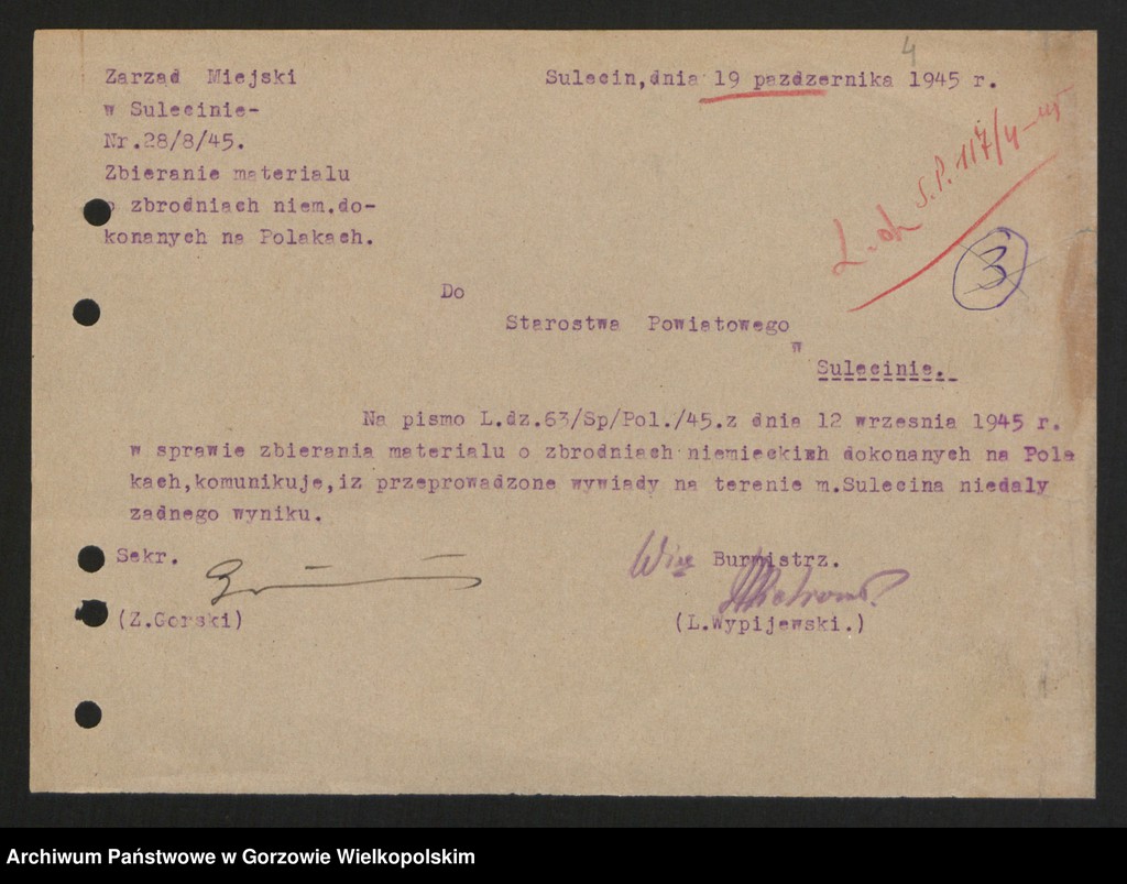 Obraz 6 z jednostki "Przestępczość polityczna (w tym sprawozdania obozu koncentracyjnego w Słońsku)"