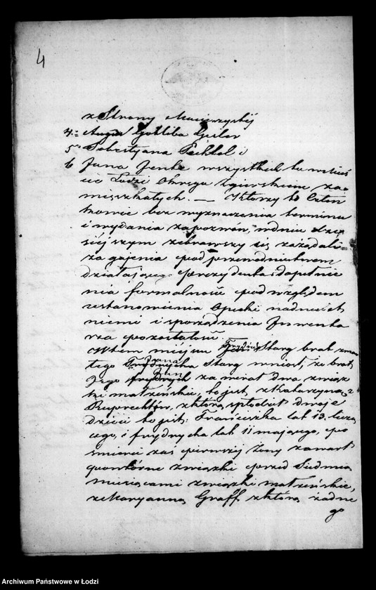 Obraz 8 z jednostki "Akta tyczące się ustanowienia opieki nad nieletnimi po zmarłych Janie i Katarzynie małżonkach Sztark"