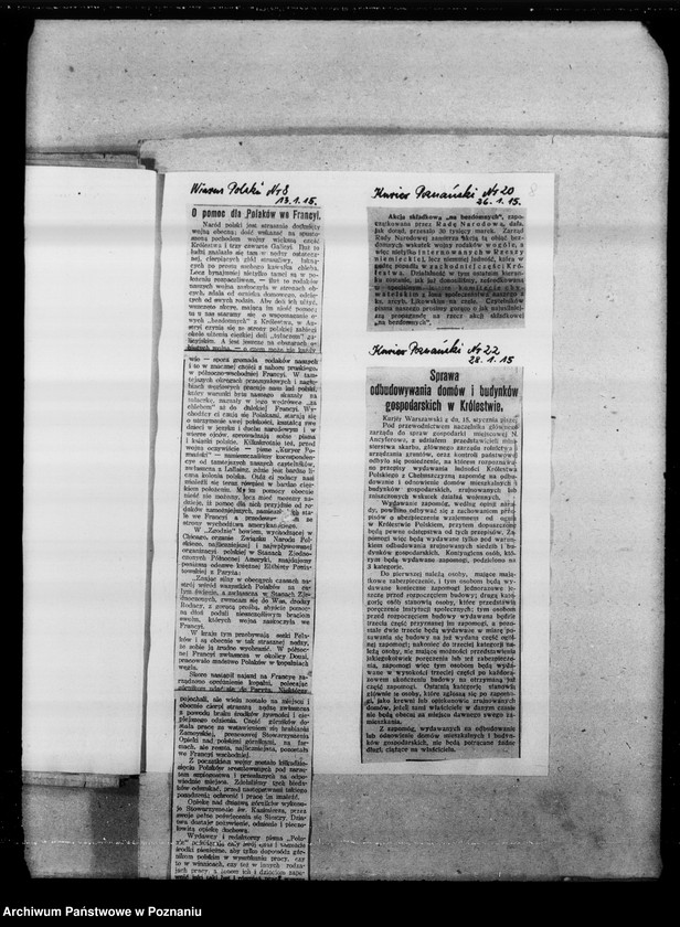 Obraz 14 z jednostki "Papież a Polska. Pomoc dla Polski [Wycinki prasowe]"