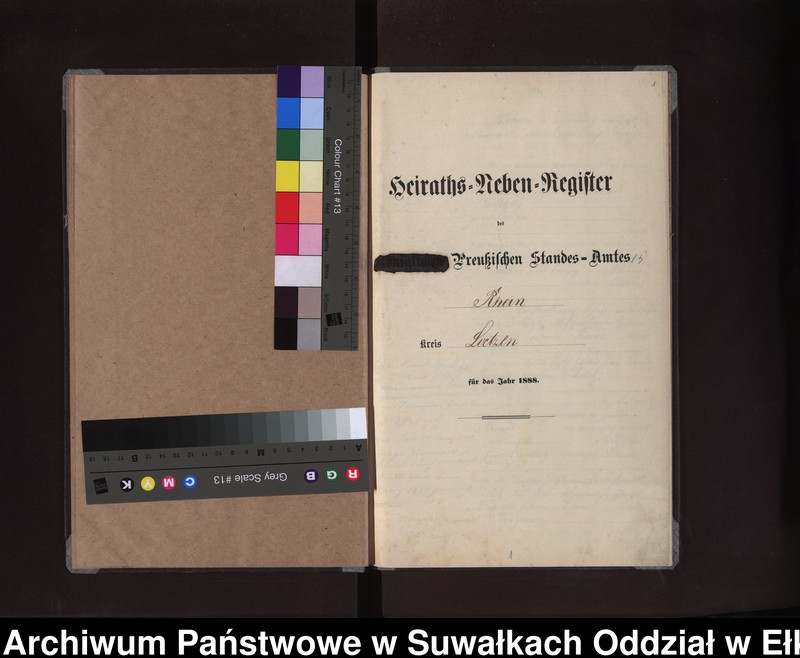 image.from.unit.number "Heiraths-Neben-Register des Preussischen Standes-Amtes Rhein Kreis Loetzen"