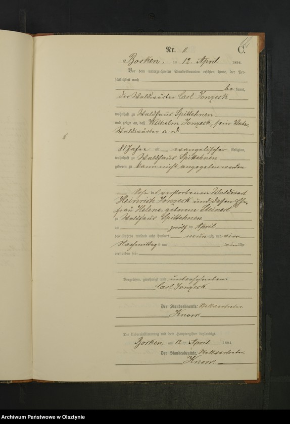 image.from.unit.number "Sterbe-Neben-Register Nr 1 - 21"