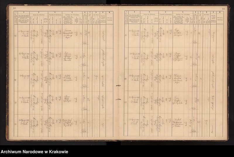 image.from.unit.number "Księga obejmująca wpisy wypadków śmierci Izraelitów w okręgu metrykalnym Krakowskim na rok 1899"
