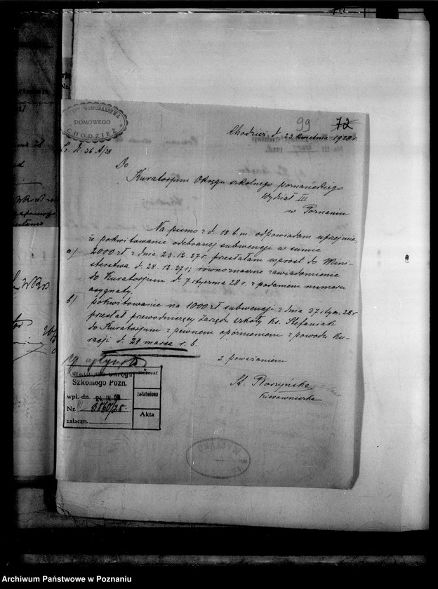 image.from.unit.number "Kursy gospodarstwa domowego Stowarzyszenia Kobiet pracujących - Chodzież"