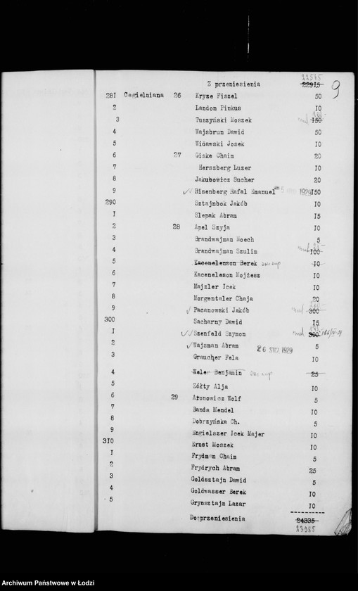 Obraz 12 z jednostki "Rejestr poborczy"