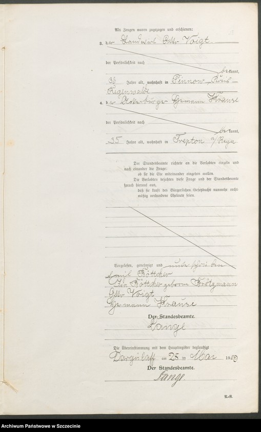 Obraz 15 z jednostki "Heiratsregister"