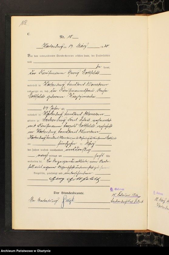 image.from.unit.number "Sterbe-Haupt-Register Nr 1 - 78"