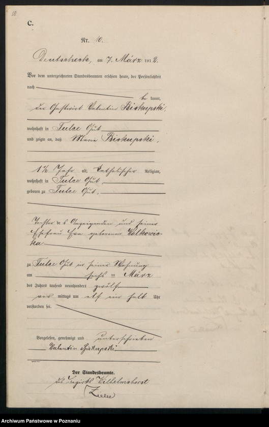 Obraz 12 z jednostki "Sterbe-Haupt-Register"