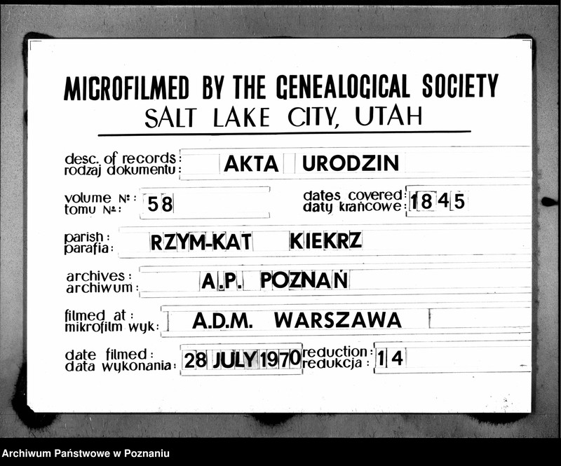 Obraz 1 z jednostki "Duplikat baptisatorum"