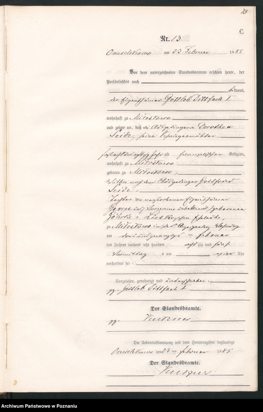 Obraz 16 z jednostki "Księga zgonów"