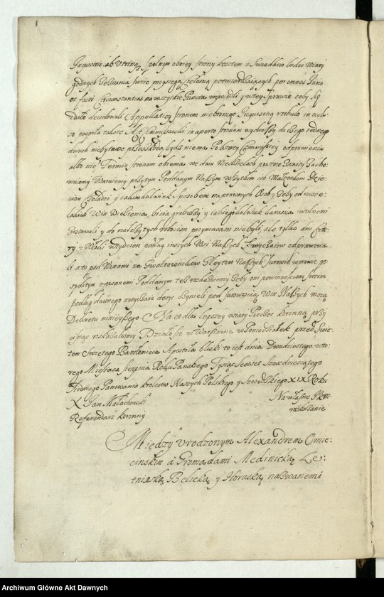 image.from.unit.number ""Akta sądów Je K. Mci referendarskich za panowania - - Jana Kazimierza - - króla polskiego - - Za urzędu - - Jana Małachowskiego referendarza koronnego, scholastyka lwowskiego, krakowskiego, warszawskiego etc. etc. kanonika. Annorum 1667 et 1668"."