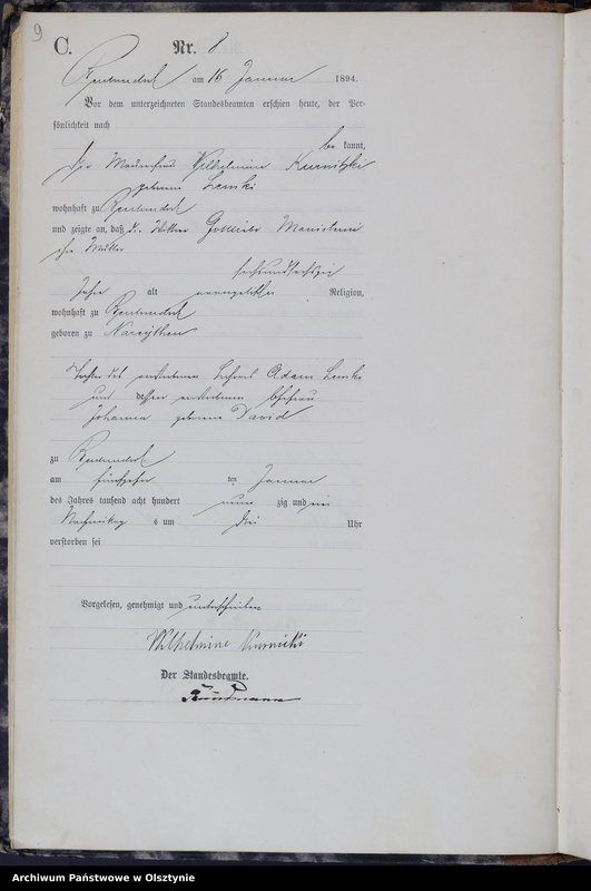 image.from.unit.number "Sterbe-Haupt-Register Nr 1 - 190"