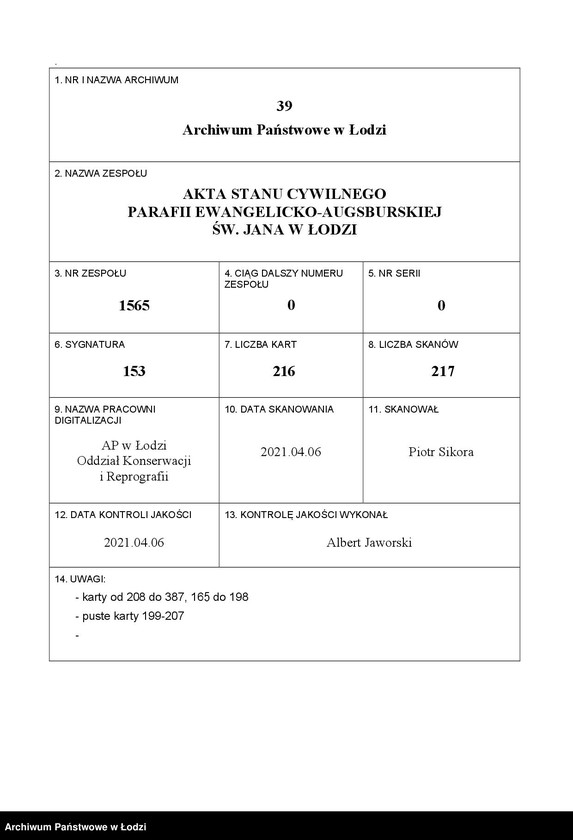 Obraz 1 z jednostki "Akta małżeństw"