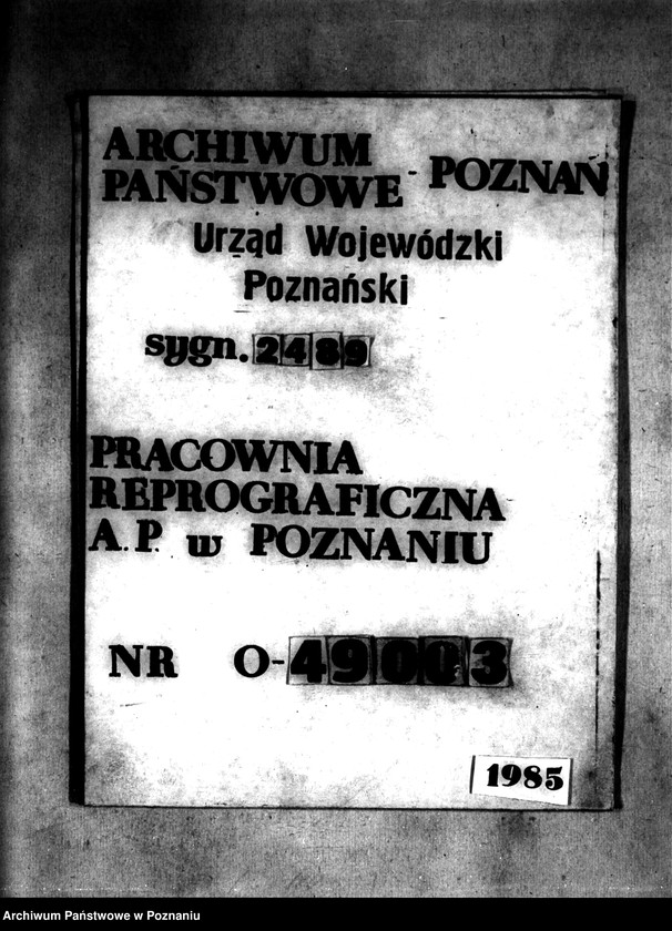 Obraz 1 z jednostki "/Wieś Święte powiatu konińskiego podział wspólnego pastwiska - akta rewizyjne/"
