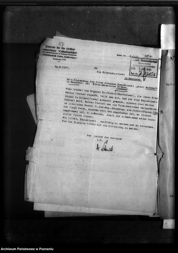 Obraz 18 z jednostki "Todesfall Walter Prechel - Rogasen (powiat Oborniki)"