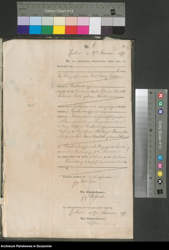 Obraz z jednostki "Sterbe-Register (Neben-Register)"