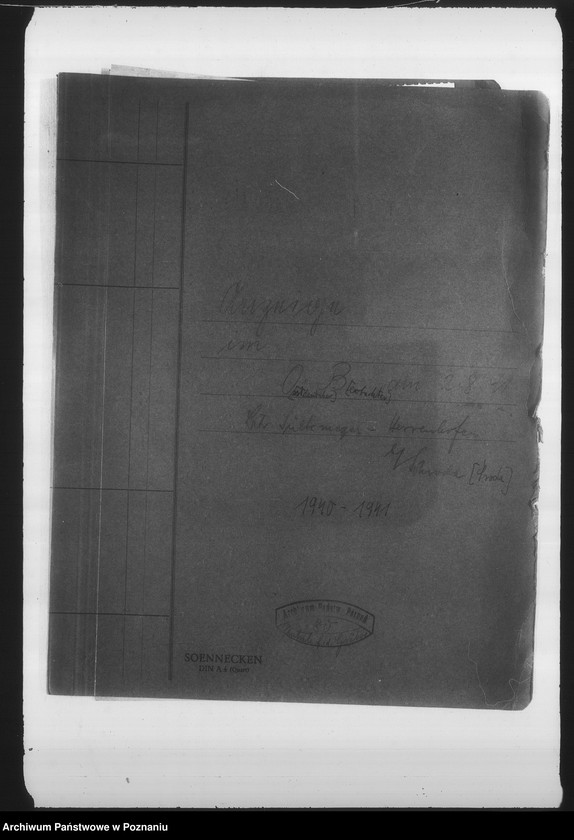 Obraz 4 z jednostki "Anzeigen im Ortdentuhen Berbachter am 2.8.1941 bert. Lültemeger - Herrenhofen, b. Schroda (Środa)"