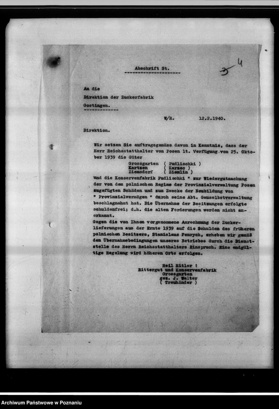 Obraz 8 z jednostki "Forderungen Grossgarten contra Zuckerfabrik Gostingen [za dostarczone buraki cukrowe]."