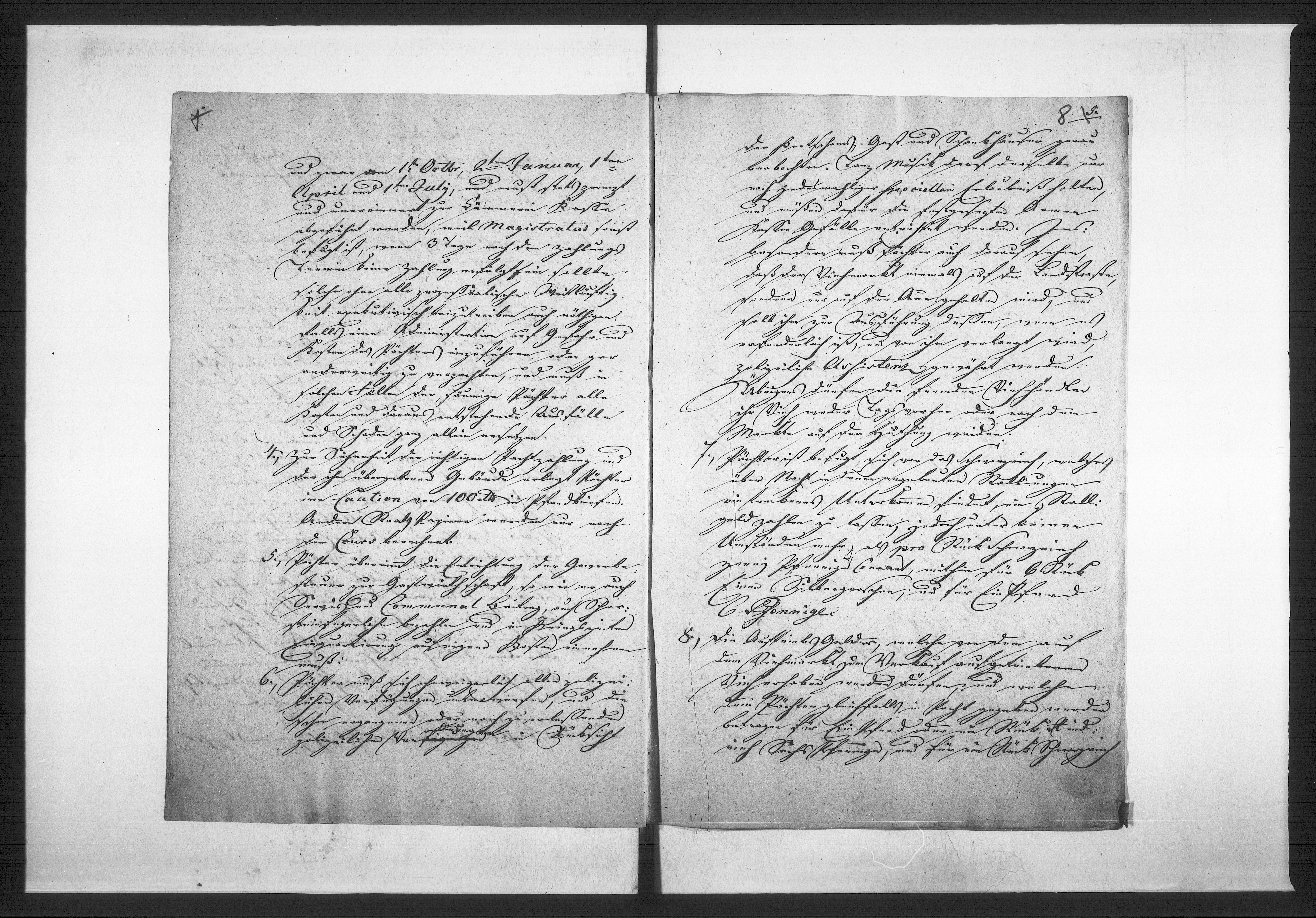 Obraz 10 z jednostki "Acta betreffend die Verpachtung des städtischen Gasthauses zum weissen Ross und der Viehmarkt Auftriebs-Gelder. Vol. II de anno 1829 bis 1852"