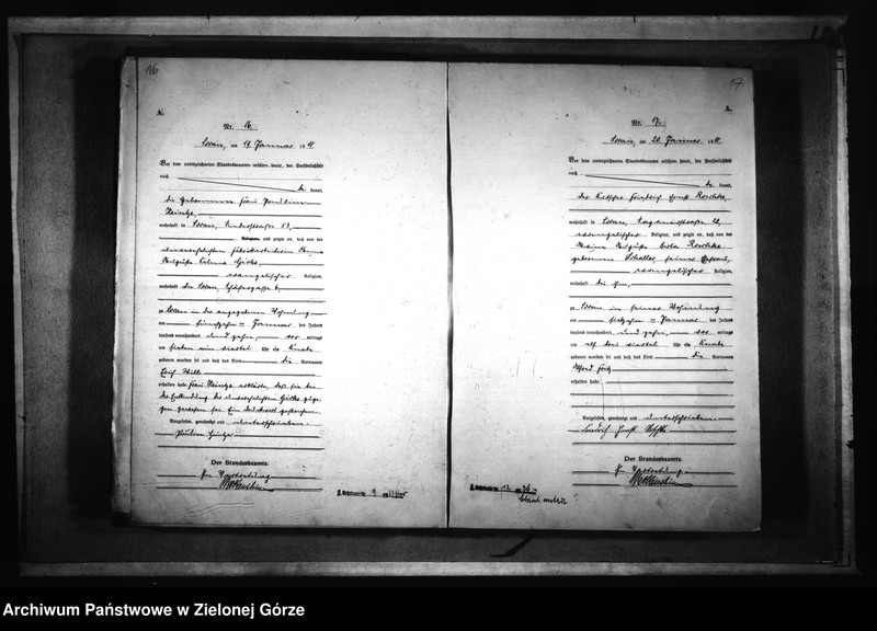 Obraz 13 z jednostki "[Księga akt urodzenia rok 1910-Żary miasto]"