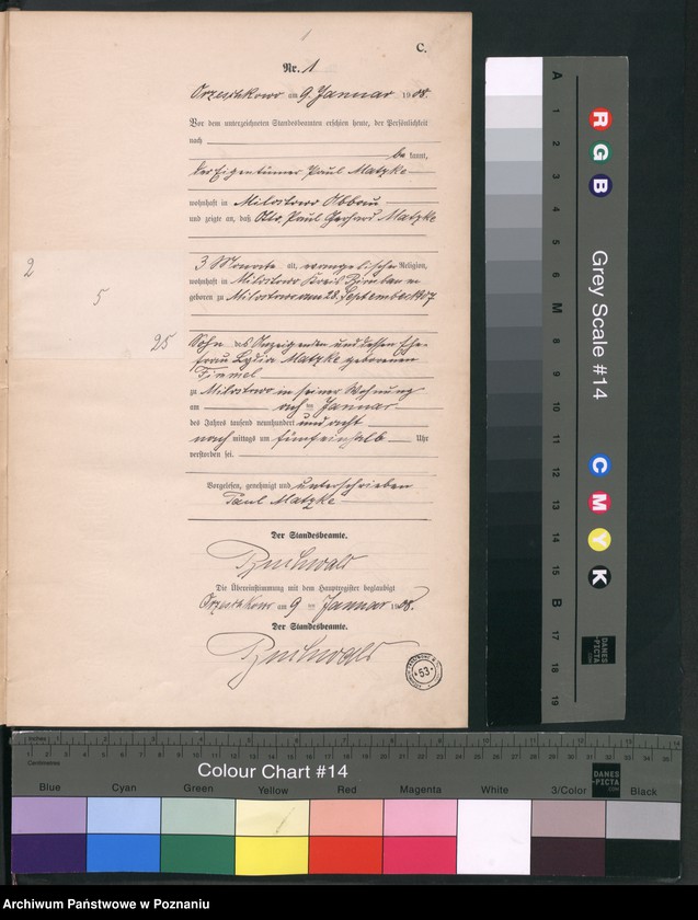 Obraz 4 z jednostki "Sterbe-Neben-Register"