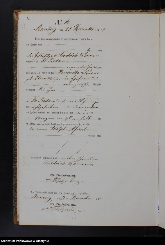 image.from.team "Urząd Stanu Cywilnego w Rodowie pow. iławski ( dawny pow. suski )"
