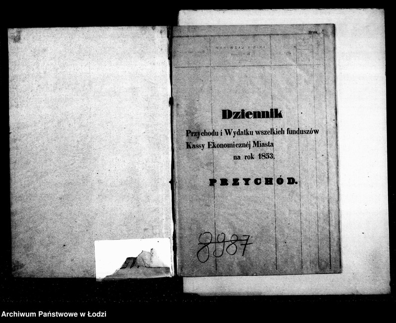 Obraz 5 z jednostki "Dziennik przychodu i wydatku kasy ekonomicznej m. Łodzi na r. 1853"