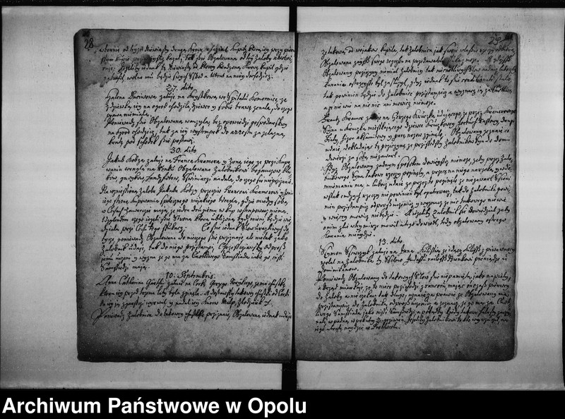 image.from.unit.number "["Protoculum" urzędu wójtowskiego miasta Opola (prowadzony przez hrabiego Jerzego Adama z Gaszyny, hetmana krajowego księcia opolsko - raciborskiego).]"