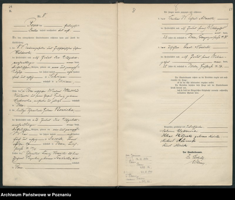 Obraz 10 z jednostki "Księga miejscowa małżeństw tom I [Rejestr główny małżeństw]"