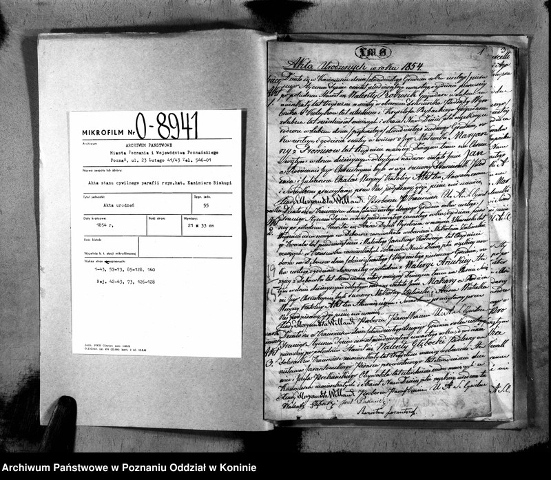 image.from.unit.number "Księga urodzeń, małżeństw i zgonu"