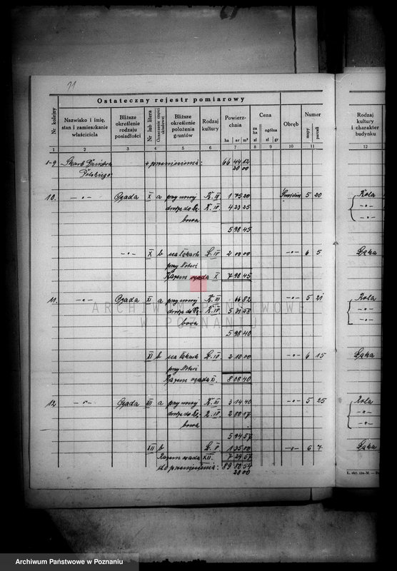 Obraz 16 z jednostki "Ostateczny rejestr pomiarowy i nowy kataster obrębu Śmielin i Kraczki powiatu wyrzyskiego majątek Samostrzel"