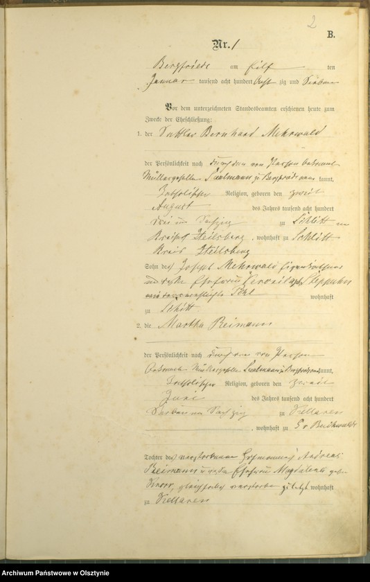 image.from.unit.number "Heiraths-Haupt-Register Nr 1 - 11"