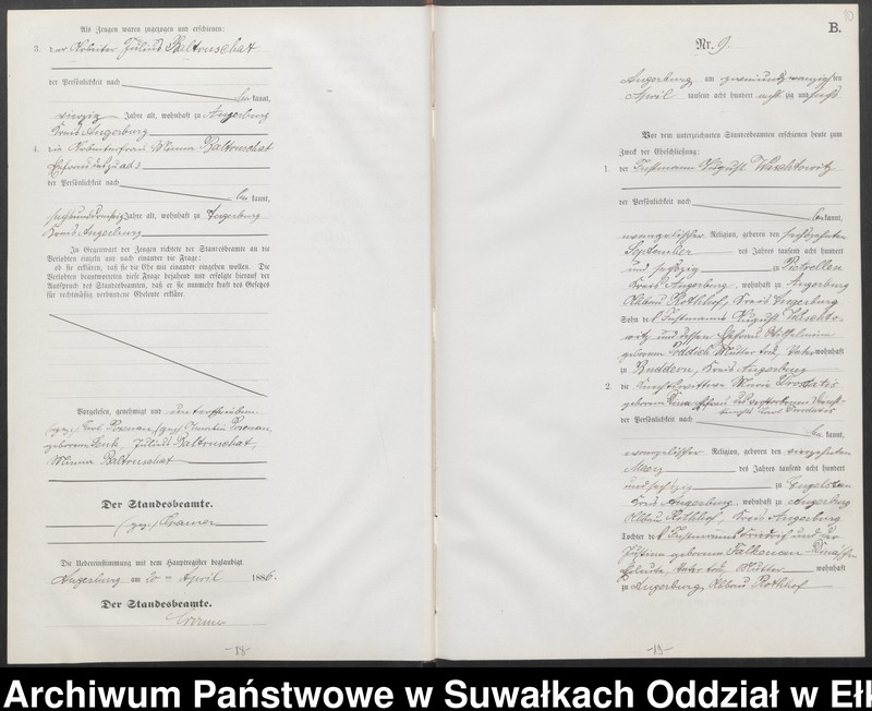 image.from.unit.number "Heiraths-Neben-Register des Preussischen Standes-Amtes Angerburg Kreis Angerburg"