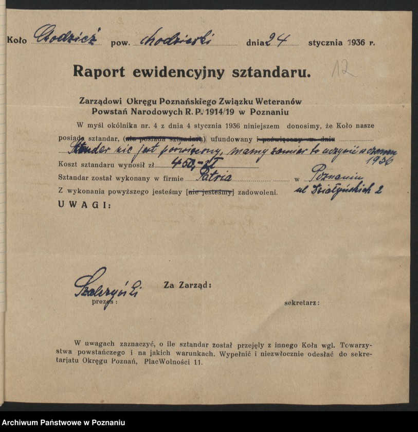 Obraz 17 z jednostki "Chodzież, akta koła."