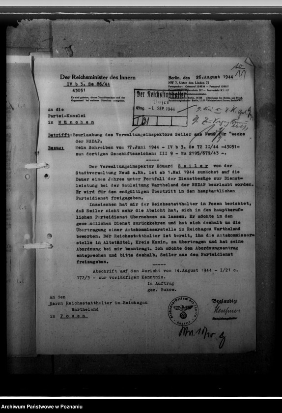 Obraz 15 z jednostki "Verwaltungsinspektor Eduard Seiler"