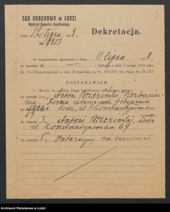 Obraz 5 z jednostki "Antoni Brzeziński – herbaciarnia"