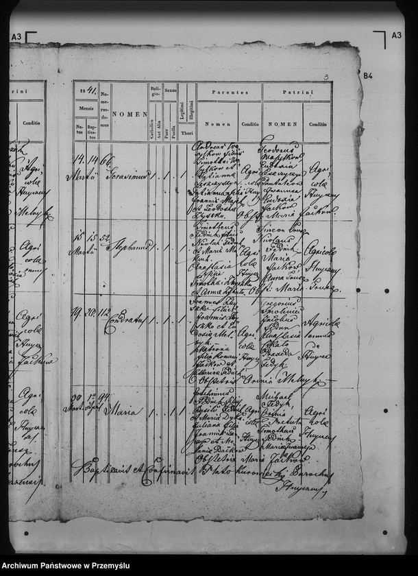 Obraz 7 z jednostki "[Kopie ksiąg metrykalnych parafii Hujcze z filią Zaborze (dekanat Rawa Ruska)]"