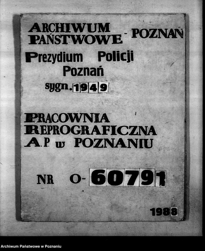 Obraz 1 z jednostki "Erfassung der Drogerien"