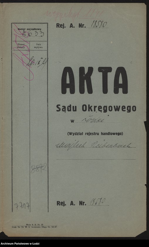Obraz 2 z jednostki "Mejlech Reibenbach – sprzedaż fajansu"