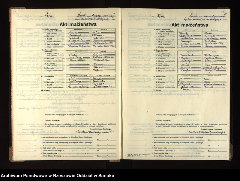 image.from.unit.number "Księga małżeństw"