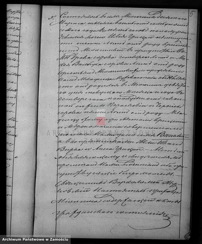 Obraz 8 z jednostki "Akta urodzeń, małżeństw, zgonów"