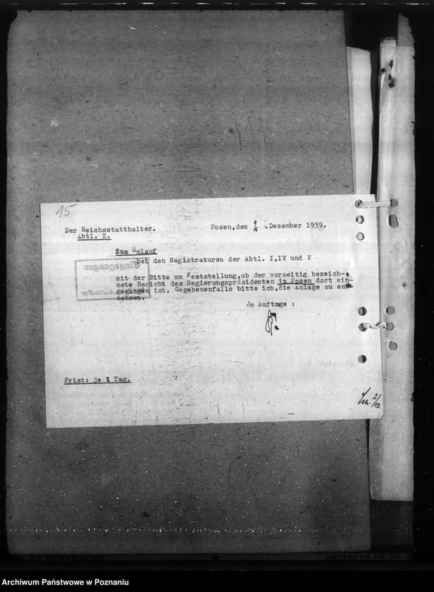 Obraz 19 z jednostki "Różne zarządzenia i korespondencja w sprawach gospodarczych"